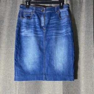 J. Crew Indigo Denim skirt